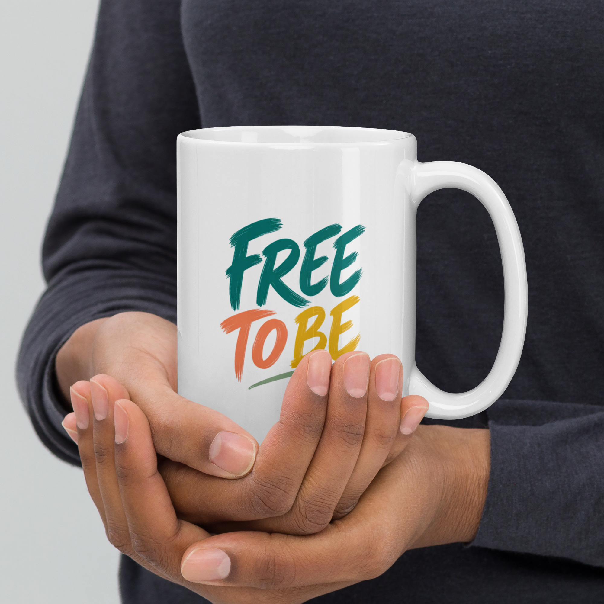 Free To Be glossy mug - Image 3